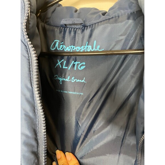 Vintage Y2K Iconic Aeropostale Cargo Puffer Faux Fur Lined Jacket Size XL - Picture 4 of 6